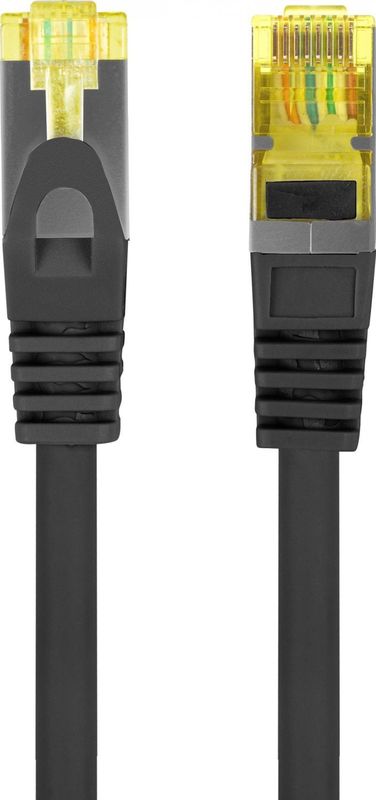 Lanberg - Patchcord Cat.6a S/Ftp Lszh Cu - Netwerkkabel - Zwart - 1m