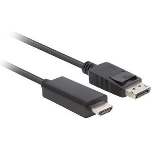 Lanberg CA-DPHD-11CC-0050-BK tussenstuk voor kabels DisplayPort HDMI Zwart