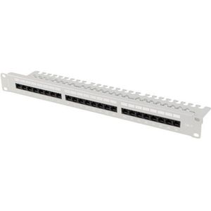 Patch Panel 24 UTP-Poorten Categorie 6 Lanberg PPU6-1124-S