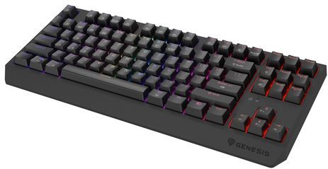 GENESIS Thor 230 TKL toetsenbord Gamen USB + RF Wireless + Bluetooth QWERTY Amerikaans Engels Zwart