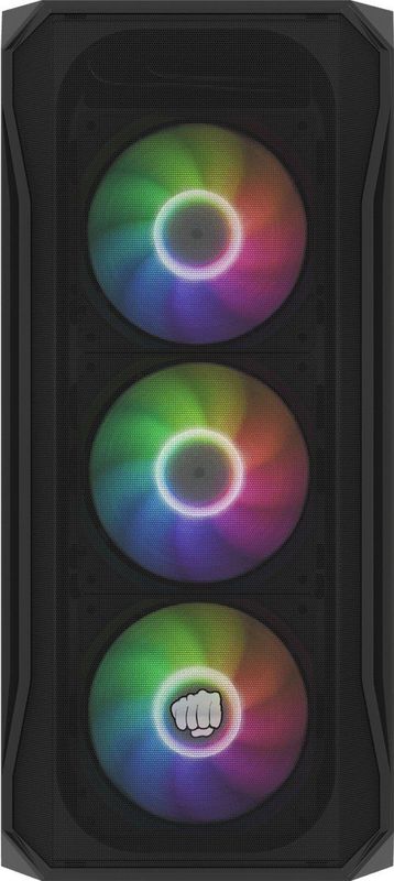 Natec - Fury Shobo SH4F - PC-behuizing - Zwart - Staal/Plastic - RGB Verlichting