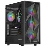 GENESIS - Diaxid 605 ARGB - PC Behuizing - Zwart - USB-C - Midi Tower