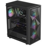 GENESIS - Diaxid 605 ARGB - PC Behuizing - Zwart - USB-C - Midi Tower