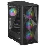 GENESIS - Diaxid 605 ARGB - PC Behuizing - Zwart - USB-C - Midi Tower