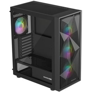 GENESIS - Diaxid 605 ARGB - PC Behuizing - Zwart - USB-C - Midi Tower