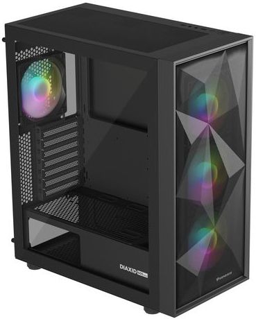 GENESIS - Diaxid 605 ARGB - PC Behuizing - Zwart - USB-C - Midi Tower