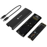 Genesis - NKZ-2286 - Opslagschijfbehuizing - Zwart - M.2 - USB-C 3.2 Gen 2