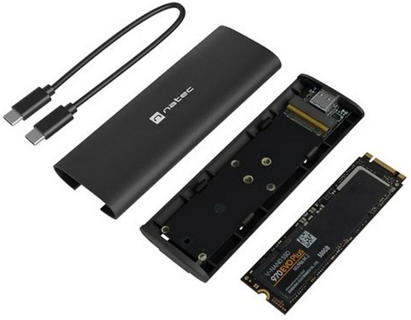 Genesis - NKZ-2286 - Opslagschijfbehuizing - Zwart - M.2 - USB-C 3.2 Gen 2