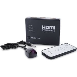 Savio CL-28 - Videoschakelaar - HDMI - 3 Poorten met Afstandsbediening