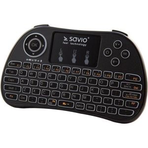SAVIO Draadloos toetsenbord voor TV Box, Smart TV, consoles, PC KW-01
