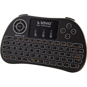 Savio KW-02 Illuminated draadloos keyboard TV Box, Smart TV, consoles, PC