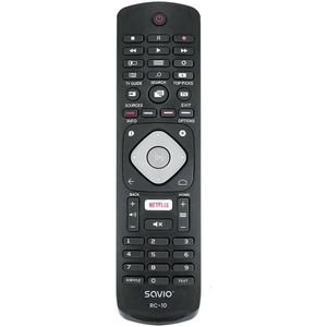 Savio RC-10 do TV Philips afstandsbediening IR Draadloos Drukknopen
