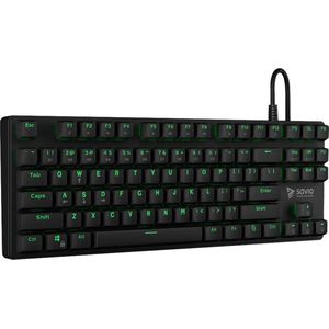 Savio Mechanisch Gaming Toetsenbord SAVIO Tempest RX TKL Outemu Brown USB QWERTY Engels Zwart