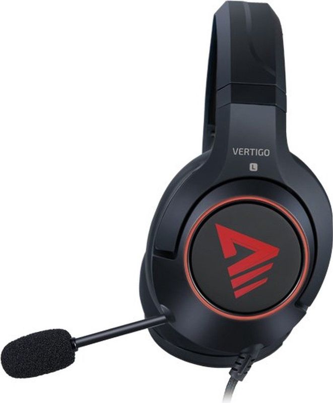 Savio - Vertigo 7.1 - Gaming Headset - Zwart - Rood - Veelkleurig