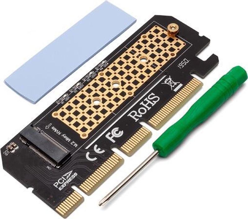 Savio AK-41 Uitbreidingskaar - M.2 NVMe M-Key PCI-E Adapter