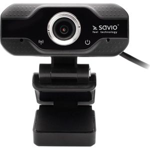 Savio - Ak 01 - Webcam - Full HD 1080p - Zwart - Voor Videoconferenties
