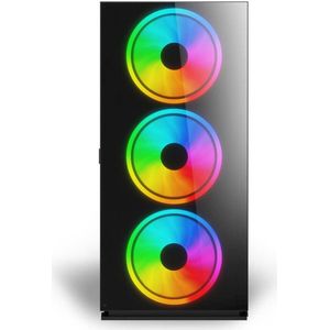 Savio - Prime X1 ARGB - PC Behuizing - Zwart - Glas