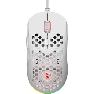 Savio - HEX-R - Gaming Muis - Wit - Bedraad - 12000 DPI