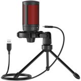 Savio wired gaming microphone with backlight tripod USB SONAR PRO Noir, Rouge Microphone de console de jeu