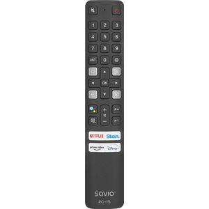 Savio RC-15 universal remote control/replacement for TCL SMART TV afstandsbediening IR Draadloos Drukknopen