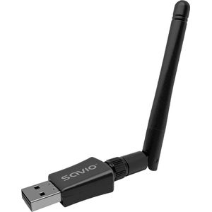 Savio - AK-61 - Netwerkadapter - Zwart - USB 2.4GHz/5GHz