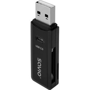 Savio - SD-kaartlezer - USB 2.0 - Zwart - AK-63