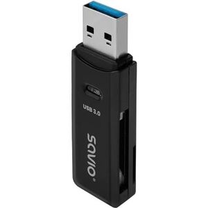 Savio - AK-64 - Geheugenkaartlezer - Zwart - USB 3.0