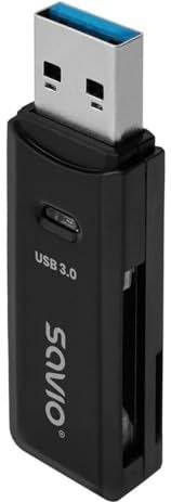 Savio - AK-64 - Geheugenkaartlezer - Zwart - USB 3.0