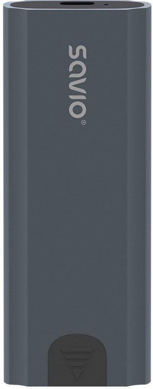 Savio - AK-67 - Externe SSD Behuizing - Grijs - USB-C 3.1
