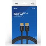 Savio CL-176 DisplayPort kabel 3 m Zwart
