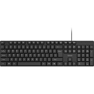 Savio - KB-01 Toetsenbord - Thuis/Werk - USB - QWERTY - Amerikaans - Zwart