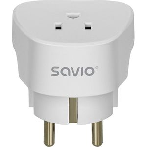 Savio - AP-01 - Reisadapter - US-stekker - EU-plug