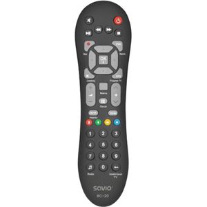 Savio - RC-20 - Afstandsbediening - Zwart - Infrarood