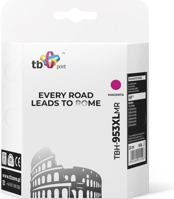 TB Ink voor HP OJ 8710 AiO TBH-953XLMR magenta refabrication