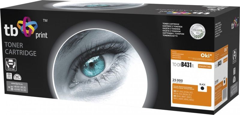 Print - TO-DRB431R - Toner - Zwart - Voor OKI Printers