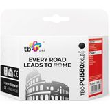 Print - TBC-PGI580XXLB - Inktpatroon - Zwart - 28,5 ml - 1 stuk