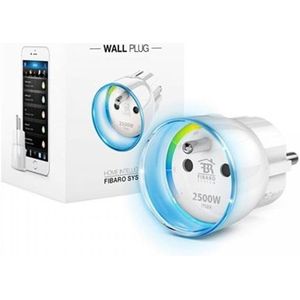 FIBARO - Wall Plug - Slimme Stekker - Type E - Werkt met Boxx en Z-Wave