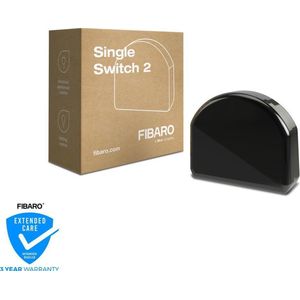 FIBARO Single Switch 2 - Inbouw schakelaar - Werkt met FIBARO Home Centers, Homey en andere Z-Wave Controllers