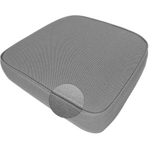 Zitkussen wicker universeel 46x48cm (extra dik) - Ribera anthracite (waterafstotend)