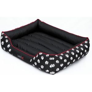 Hobbydog bed Prestige - zwart w łapki XXL