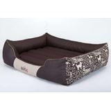 Hobbydog L PRENAP11 hondenbed van robuuste Codura-stof met afneembare overtrek, maat L, 65 x 50 cm, bruin