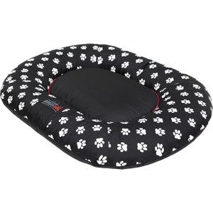 Hobbydog bed Ponton Prestige - zwart w łapki XXXL