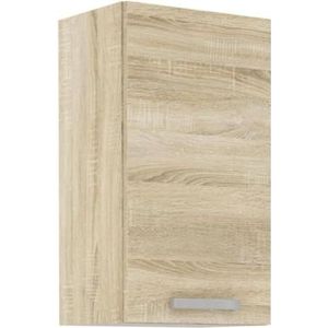 Hoge kast met 1 draaideur - Sonoma eiken decor - B 40 x D 31,6 x 72 cm - LASSEN