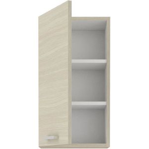 Chamonix High Furniture - 1 scharnierende deur - Melamine - Chene Decor - L 40 x D 31 x H 76 cm