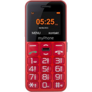 myPhone mobiele telefoon Halo Easy rood-zilver