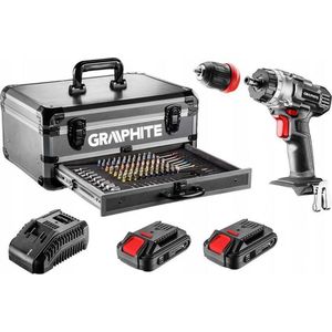 Accuboor Combi Set 18v, LI-ION Energy+ in koffer GRAPHITE 58G022-PS15