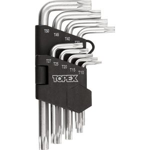 Topex Torx-sleutelset T10-T50, 9 stuks, 35D960