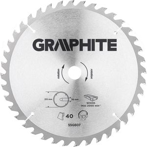 GRAPHITE 55H607 Zaagblad 315x30x2,4x40T