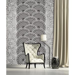 Pattern Grey Photo Wallcovering