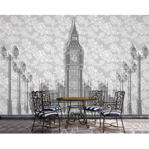 Abstract Floral London Design Photo Wallcovering